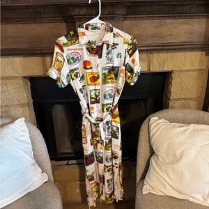 Jane Delancey Graphic Print Shirt Dress